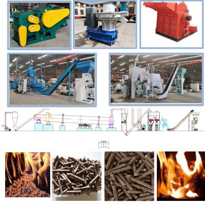 Chine 10TPH Biomass Pellet Production Line Eucalyptus Pine Birch Wood Chip Pellet Machine à vendre