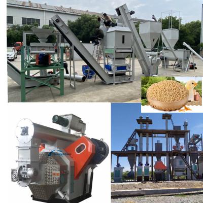 Chine High-Efficiency Feed Pellet Production Line: Clean, Crush, Mix, Granulate, Cool, Screen & Pack à vendre