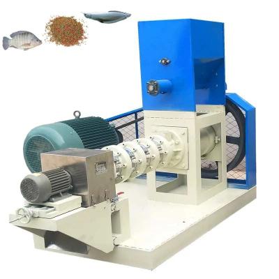 中国 50-2000Kg/H Floating Fish Feed Extruder Dry Single Screw Sinking Fish Feed Machine 販売のため