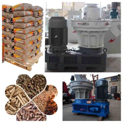 China 1-1.5ton/H Ring Die Pellet Mill Machine Wood Rice Husk Pellet Making Machine for sale