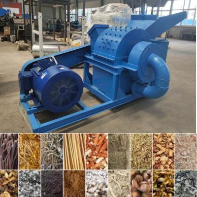China CE Wood Log Chipper Machine 3-30kw Sawdust Log Shredder Machine for sale