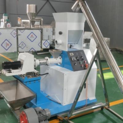 China 500-1000kg Screw Feed Extruder Cat Dog Floating Feed Extruder Machine Industrial for sale