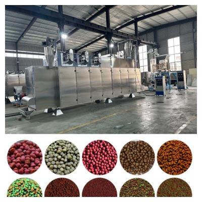 China Stainless Steel Fish Feed Pellet Extruder Single Double Screw Fish Pellet Maker for sale