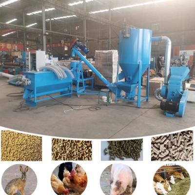 China Automatic Feed Pellet Maker 300-800kg/H Animal Chicken Feed Pellet Maker for sale