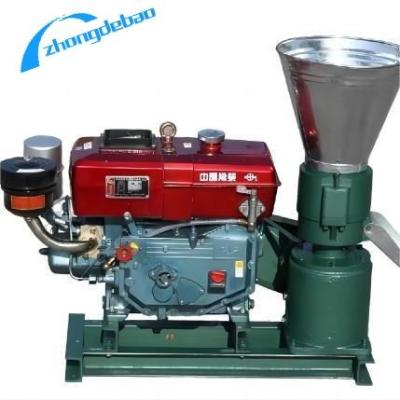 China Diesel Engine Feed Wood Pellet Mill Machine 60-800 Kg/H For Poultry Feed en venta