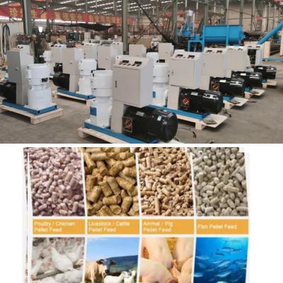China Full Automatic Animal Poultry Feed Pellet Making Machine Set 7.5-30kw for sale