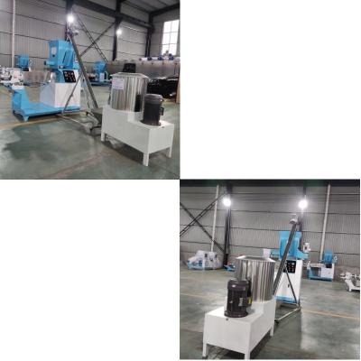 China High Performance Dry Type Fish Feed Extruder Floating Sinking Machine 160KW Te koop