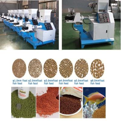 China Commercial Animal Feed Extruder Puffing Machine Floating Fish Feed Making Machine Te koop