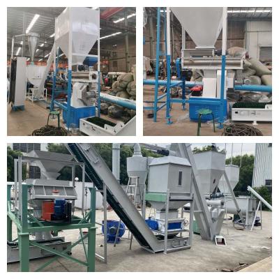 China Automatic Bagging Machine Animal Feed Pellet Production Line For Grains 1-12mm for sale