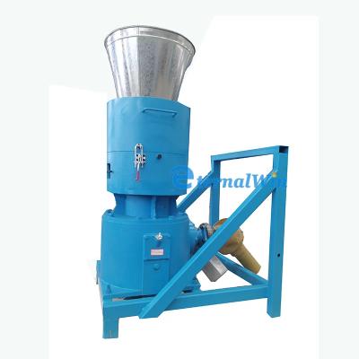 中国 0.8-4t/H Capacity Pellet Mill Machine With Automatic Lubrication System 販売のため