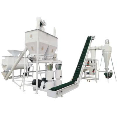 China Affordable Wood Pellet Production Line With Blade Wearing Parts And Pelletizing System for sale