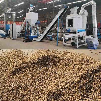 China 1 a 2 toneladas por hora Capacidade de produção de pelotas para galinhas poedeiras, frangos de corte, frangos para animais com certificação CE à venda