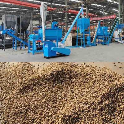 China Planta de pellets para piensos de pollos con 2 mm 4 mm 6 mm 8 mm en venta