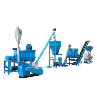 China 380V/50Hz/3Phase Animal Feed Production Line With ≤20% Moisture Content And Materials for sale