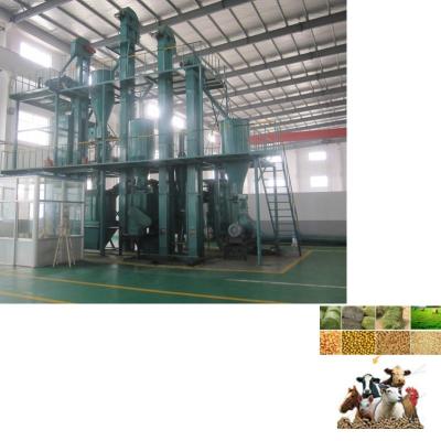 China Linha de fabricação de pellets para alimentação animal, bovina, frango e carne de bovino de 1 a 8 toneladas para fins comerciais à venda