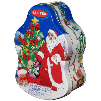 China Envase por días de fiesta de la Navidad, caja de encargo de la lata del metal de Papá Noel en venta