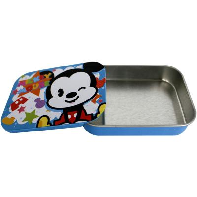 China Slide Tin Candy Container Milky Mouse Box , 2 Pieces Of Tinplates Can for sale