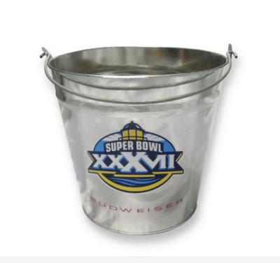 China Gift / Food Packaging Small Galvenized Metal Tin Bucket With Handle for sale
