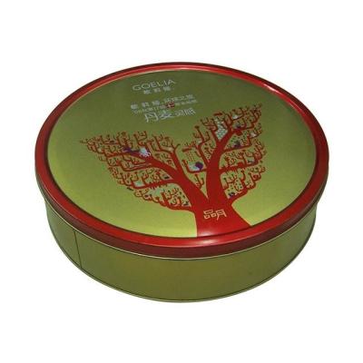 China Goelia Promotional Metal Tins With Lids Clinder Shape Green Color 0.23 mm Thickness for sale