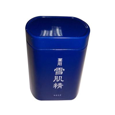 China Blue Color Printed Tea Coffee Sugar Canisters With Inner Lid On Top Storage Box for sale