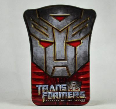 China Mini Embossed Tin Can Custom Design Accepted Transformer Shield Box for sale