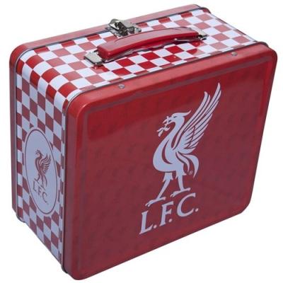 China LFC Metal Rectangle Tin Box Handled Case 4C Printed With Customer's Own Design for sale