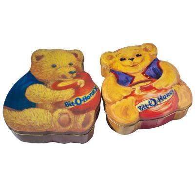 China Irregular Tin Candy Containers / Sweet Tin Container / Bear-Shape Tin for sale