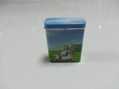 China Tinplate Rectangle Cigar Tin Box , Personalized High-End Gift Tin Boxes for sale