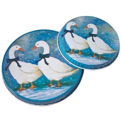 China Personalized  Metal Burner Cover With Round Shape, 2pcs With Different Size For Each Set for sale