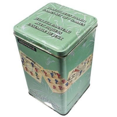 China Metal latas vazias do presente do folha-de-flandres para o chá/especiarias/biscoito, a altura pode ser ajustado à venda