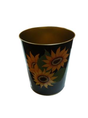 China Tinplate Cylindroid Metal Tin Bucket For Candle / Cosmetic Packing for sale