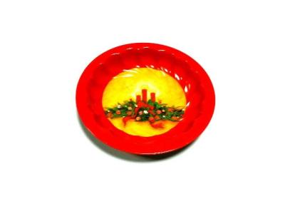 China Painted Red / Colorful Home Use Tin Serving Trays For Beverages for sale
