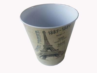 China Round Metal Tin Bucket Without Handle , 0.23mm CMYK Metal Buckets for sale