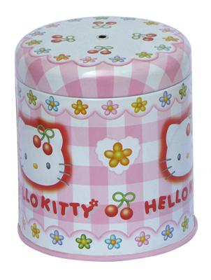 Chine Récipient de bidon de sucrerie de Hello Kitty, boîte douce/boîte en métal avec l'impression de CYMK, caisse en métal à vendre