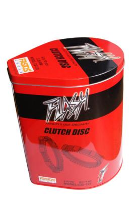China Clutch Disc Metal Tin Container for sale