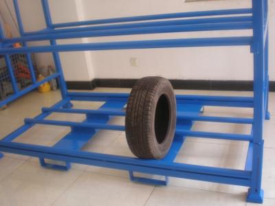 China Double layers tire storage folding rack for sale