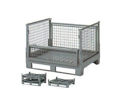 China Industrial Collapsible Welded Steel Wire Mesh Pallet Cage for Sale for sale