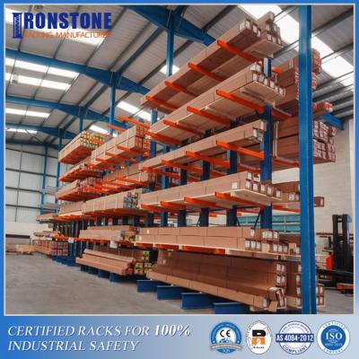 China Tormento voladizo resistente de Warehouse del brazo lateral doble para el almacenamiento de materiales voluminosos en venta