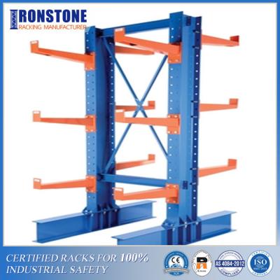 China Highly Visible Material Handling Heavy Duty Cantilever Racking System For Bulky Storage for sale