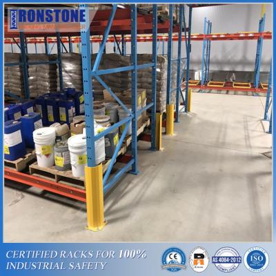 China RMI Roll Formed Steel Pallet Rack Upright Protectors With Bolted Installation for sale