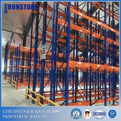 China Moderate Inventory Flow Double Deep Metal Rack For Safe Storage for sale