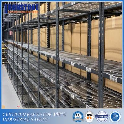 China Corrosion Resistant Galvanized Steel Long Span Shelving For Warehouse Storage for sale