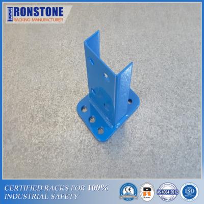 China Industrial CE Upright Pallet Rack Footplate Bolted With High Tensile Metal for sale