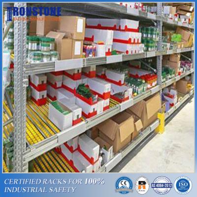 China Warehouse Picking System Carton Flow Rack with Gravity Roller for sale