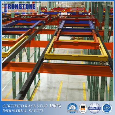 China Safe Loading And Retrieval Push Back Rack System for sale