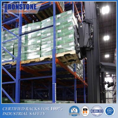 China LIFO Gravity Push Back Racking System With Low Picking Time for sale