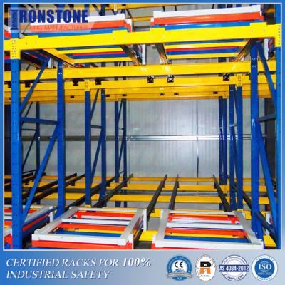 China Labor-saved Push Back Industrial Rack System With High-speed Access for sale