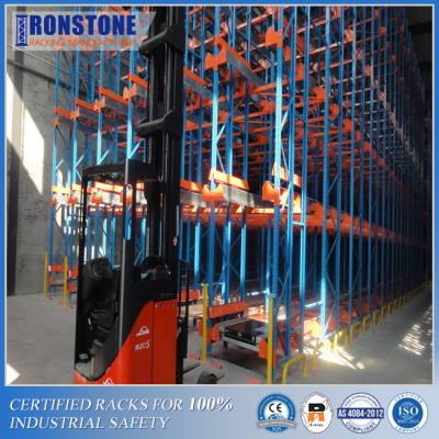 China Easily Managed Radio Shuttle Pallet Racking System With Battery-Powered And Remote-Operated for sale