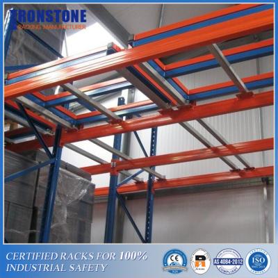 China LIFO Live Storage Push Back Pallet Racking With Versatility and  High Compatibility for sale
