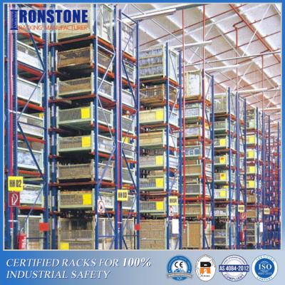 China Sistema estrecho mismo compacto del tormento de la plataforma del pasillo para la solución del almacenamiento de Warehouse en venta